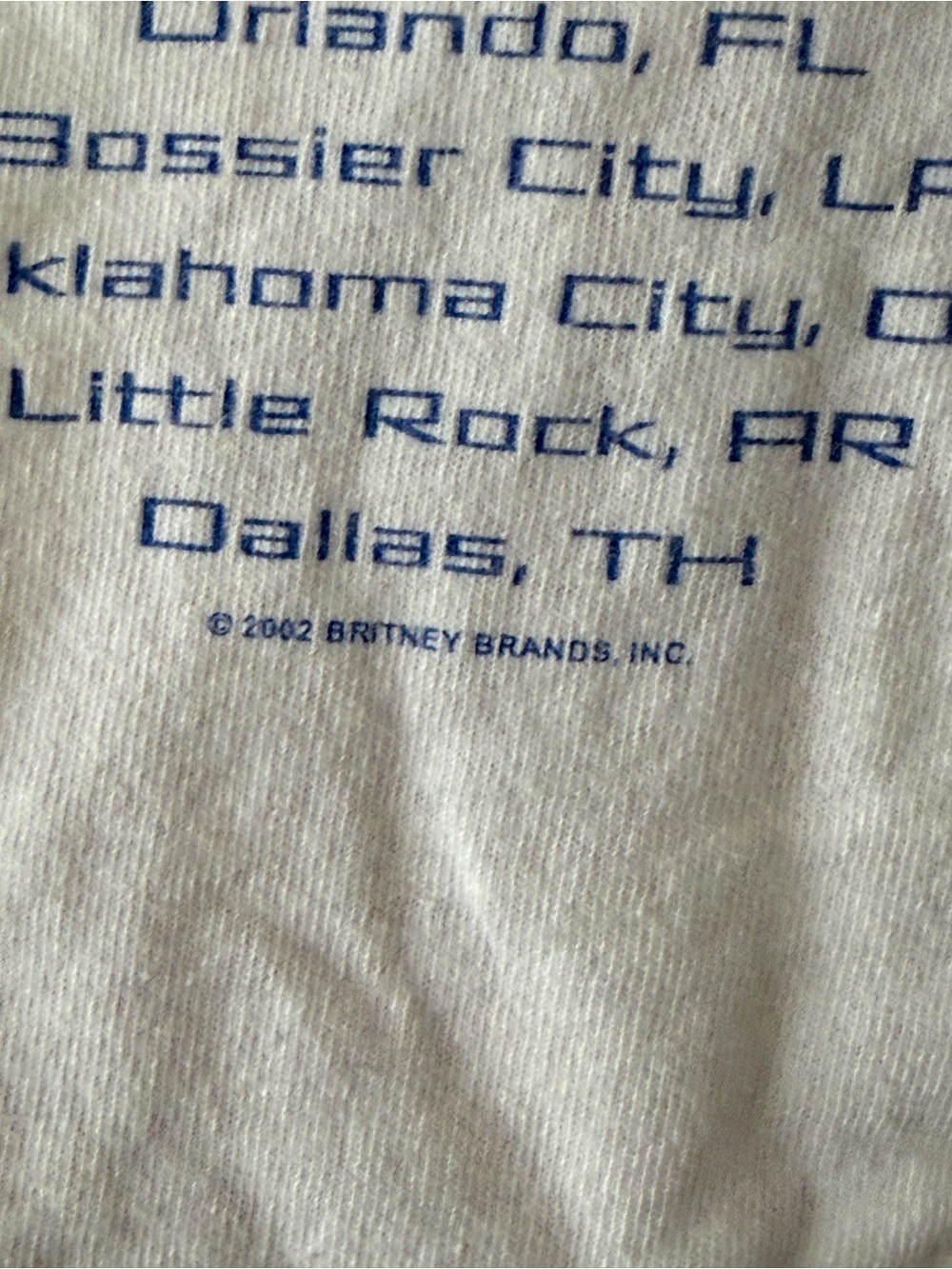 Vintage Britney Spears “Dream Within A Dream” Tour 2002 Tee - Xs View 4